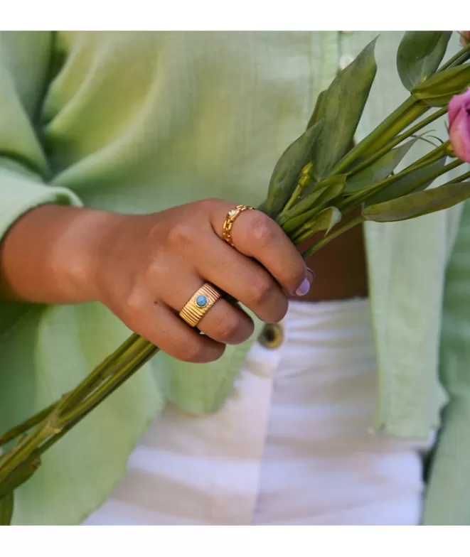 Anillos Bisutería^Doña Sol Anillo Altea Turquesa