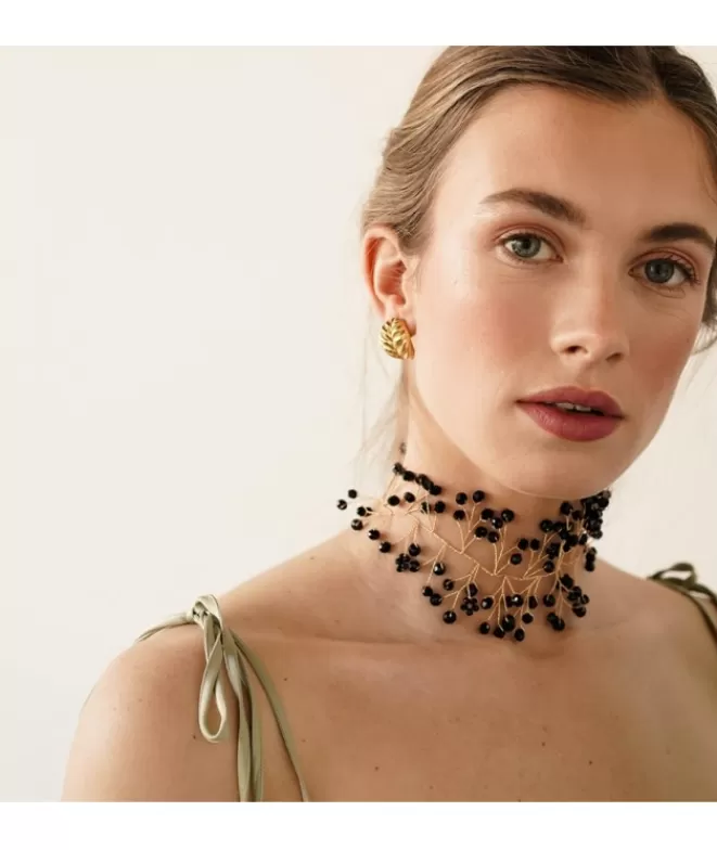 Chokers | Collares Bisutería^Doña Sol Choker Perlitas Lavinia Black