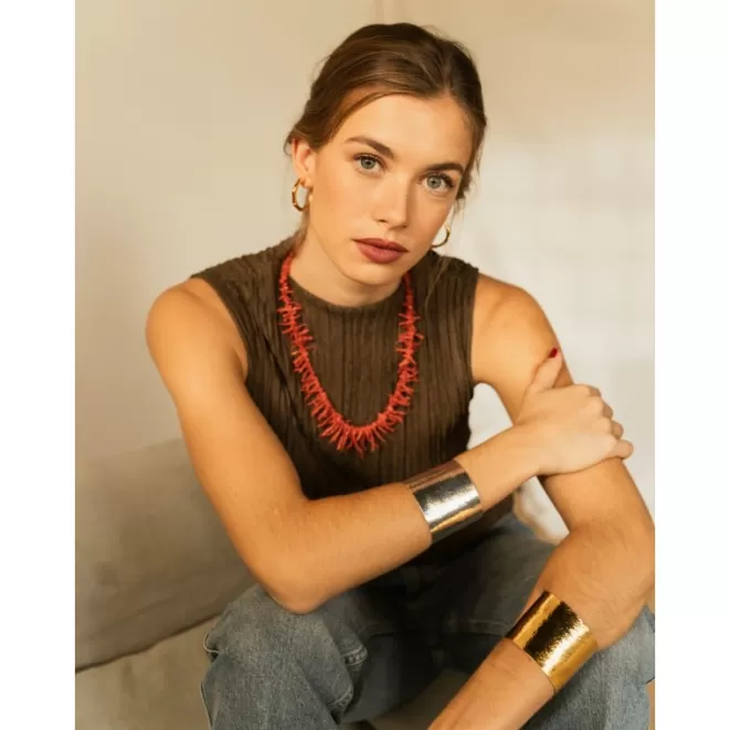 Collares Acabados En Oro^Doña Sol Collar Coral Ramas