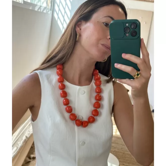 Collares Bisutería^Doña Sol Collar Gabriela Coral