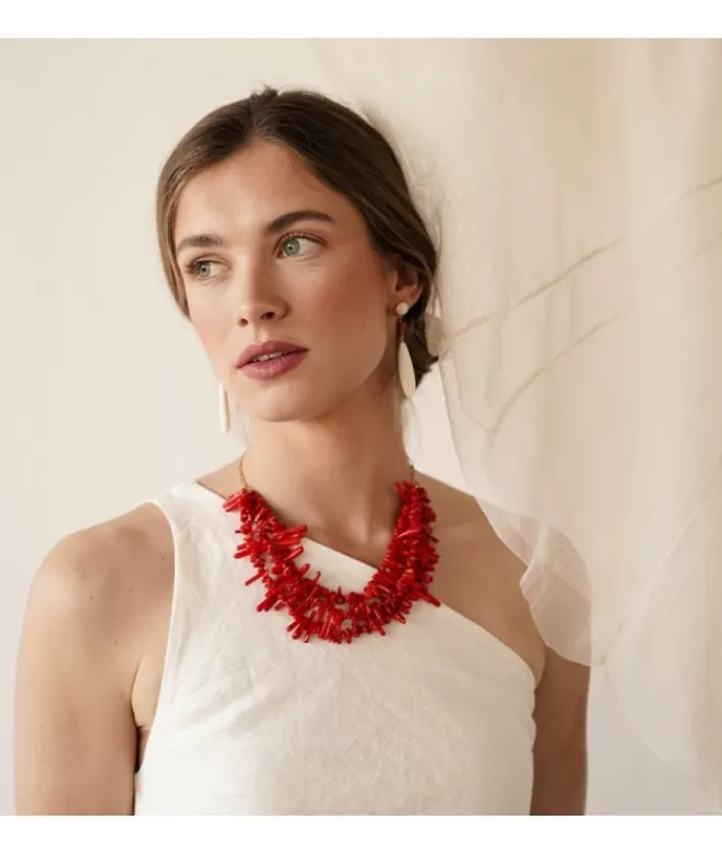 Collares Bisutería^Doña Sol Collar Triple Coral