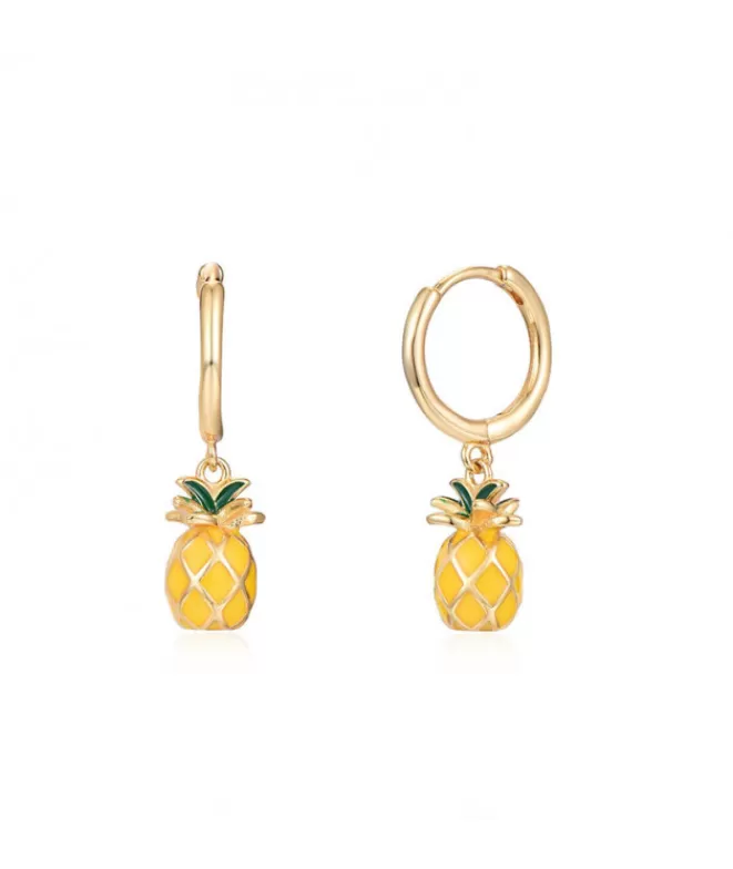 Joyas^Doña Sol Pendientes Aro Pineapple