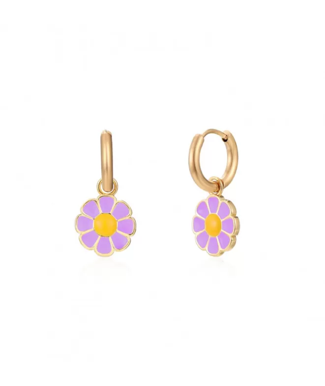 Joyas^Doña Sol Pendientes Lisse Margaret Lila